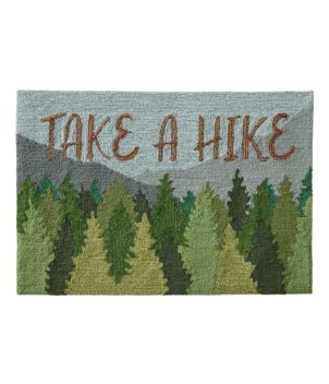 Indoor/Outdoor Vacationland Rug, Mountain Scene