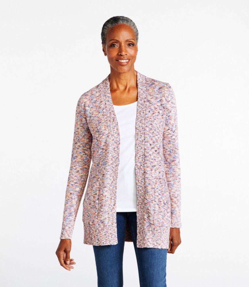Women's Cotton Ragg Sweater, Open Cardigan SpaceDye Sweaters at L.L.Bean