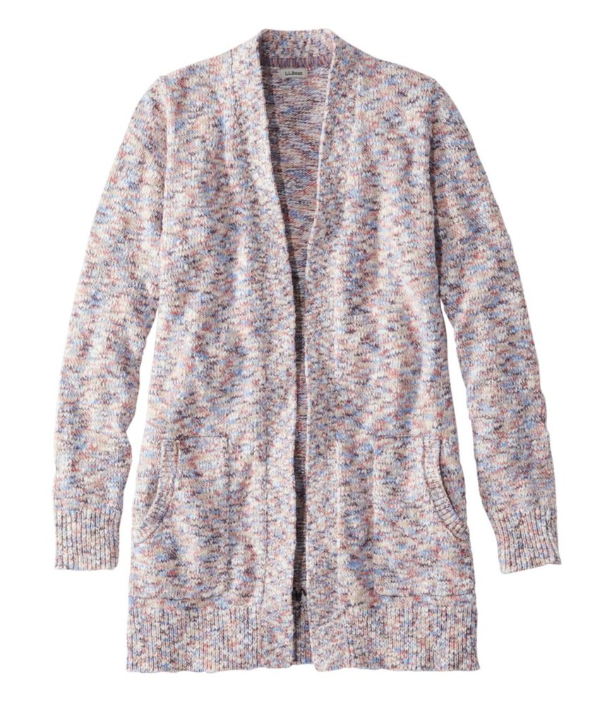 Women's Cotton Ragg Sweater, Open Cardigan SpaceDye Sweaters at L.L.Bean