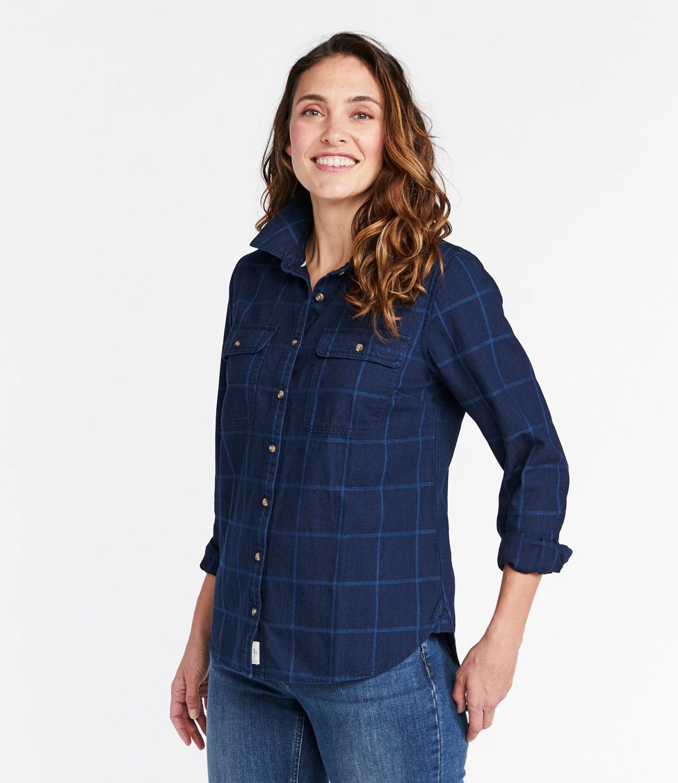 Women's L.L. Bean Heritage Washed Denim Shirt, Long-Sleeve