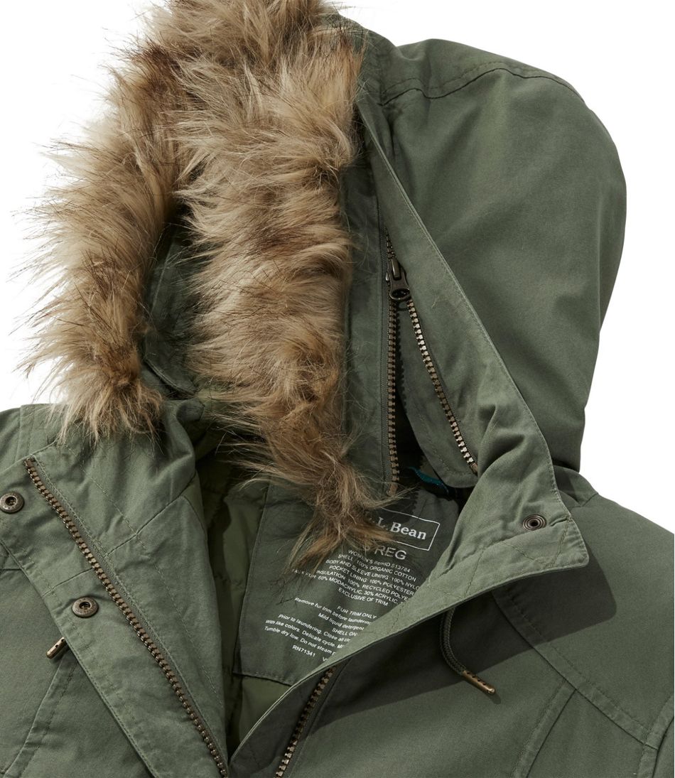 Mens Fishtail Parka Jacket Hood Fur Tailored Fit Casual Warm Winter Coat 