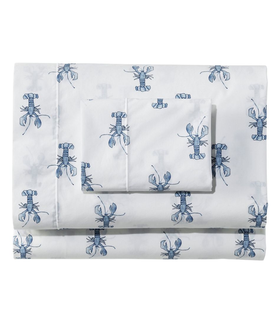 Sara Fitz Lobster Percale Sheet Collection