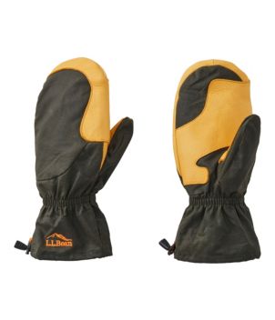 Adults' Waxed Cotton Chopper Mittens