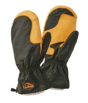 Adults' Waxed Cotton Chopper Mittens