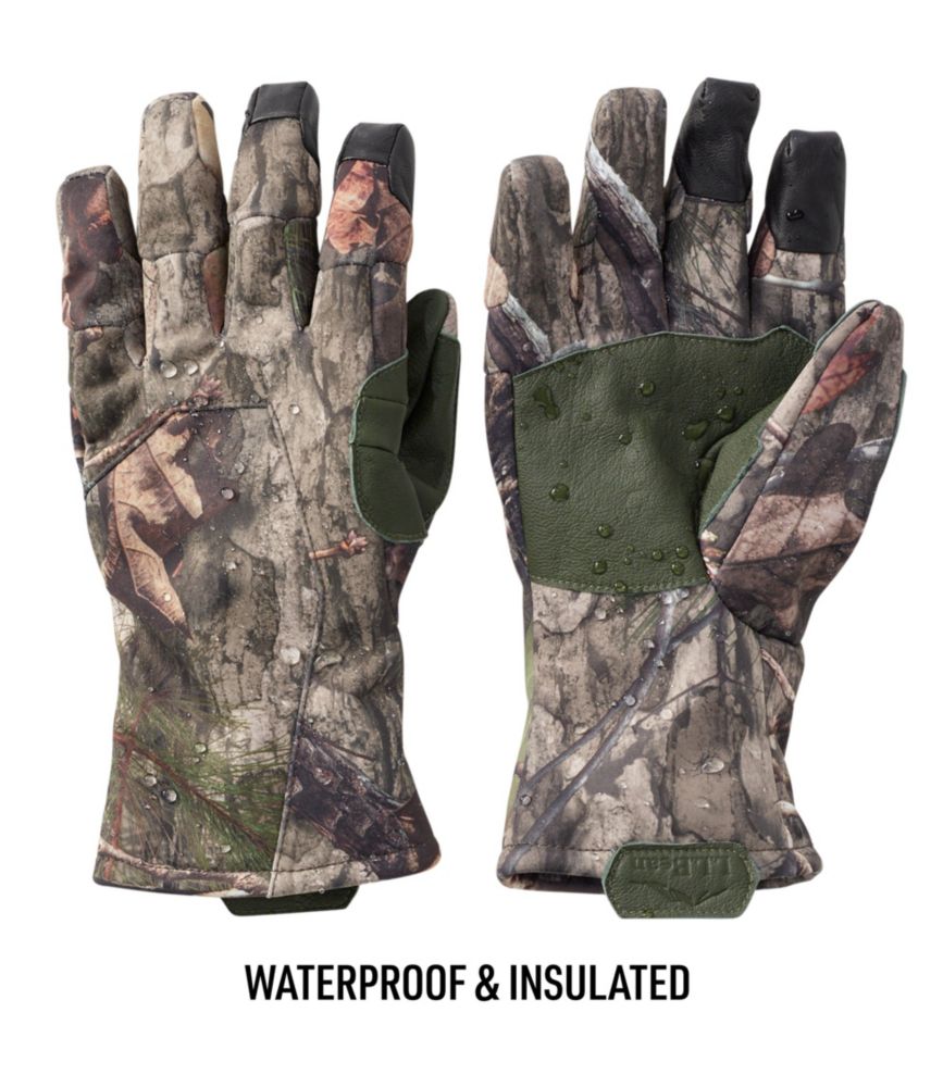 Adults' Ridge Runner Insulated Waterproof Gloves, Mossy Oak Country DNA, small image number 2