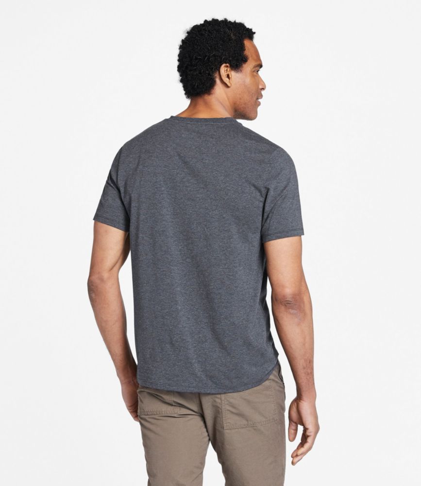 Men's Comfort Stretch Pima Tee, Short-Sleeve, V-Neck, , small image number 3