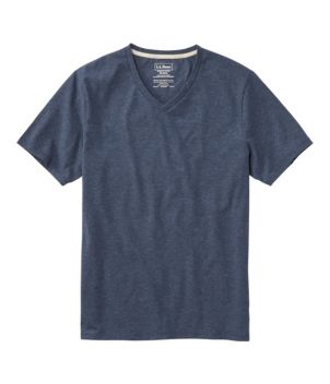 Men's Comfort Stretch Pima Tee, Short-Sleeve, V-Neck