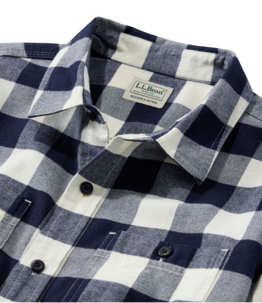 Men's Wicked Soft Flannel Shirt, Slightly Fitted Untucked Fit, Rust Orange, small image number 6