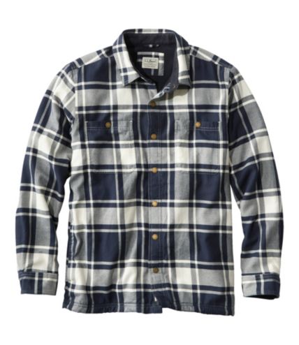 Ll bean clearance sherpa lined flannel