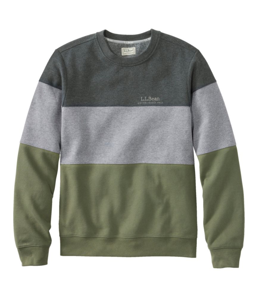 Men's L.L.Bean 1912 Sweatshirt, Crewneck, Colorblock