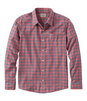 Men's Wrinkle-Free Ultrasoft Brushed Cotton Shirt, Long-Sleeve, Slightly Fitted Untucked Fit