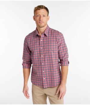 Men's Wrinkle-Free Ultrasoft Brushed Cotton Shirt, Long-Sleeve, Slightly Fitted Untucked Fit
