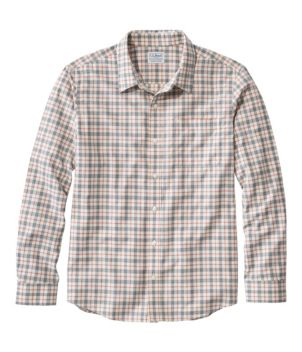 Men's Wrinkle-Free Ultrasoft Brushed Cotton Shirt, Long-Sleeve, Slightly Fitted Untucked Fit