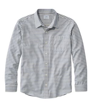 Men's Wrinkle-Free Ultrasoft Brushed Cotton Shirt, Long-Sleeve, Slightly Fitted Untucked Fit