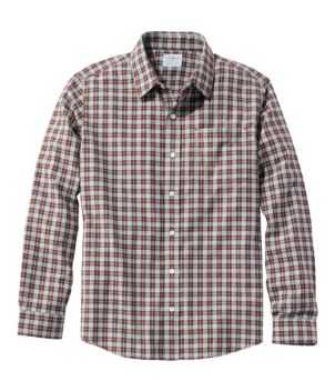 Men's Wrinkle-Free Ultrasoft Brushed Cotton Shirt, Long-Sleeve, Slightly Fitted Untucked Fit