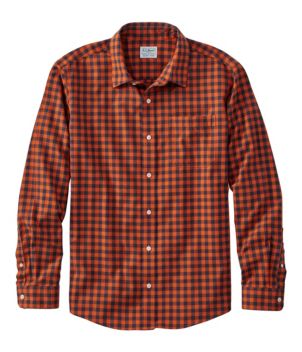 Men's Wrinkle-Free Ultrasoft Brushed Cotton Shirt, Long-Sleeve, Slightly Fitted Untucked Fit