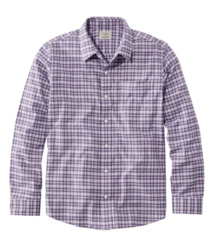 Men's Wrinkle-Free Ultrasoft Brushed Cotton Shirt, Long-Sleeve ...