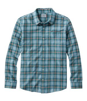 Men's Wrinkle-Free Ultrasoft Brushed Cotton Shirt, Long-Sleeve, Slightly Fitted Untucked Fit