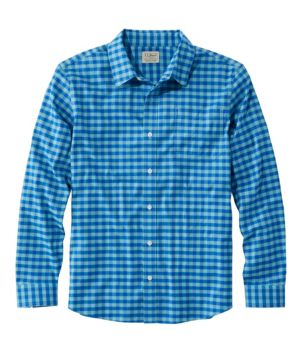 Men's Wrinkle-Free Ultrasoft Brushed Cotton Shirt, Long-Sleeve, Slightly Fitted Untucked Fit