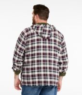 Men's Fleece-Lined Flannel Shirt, Snap Front, Slightly Fitted