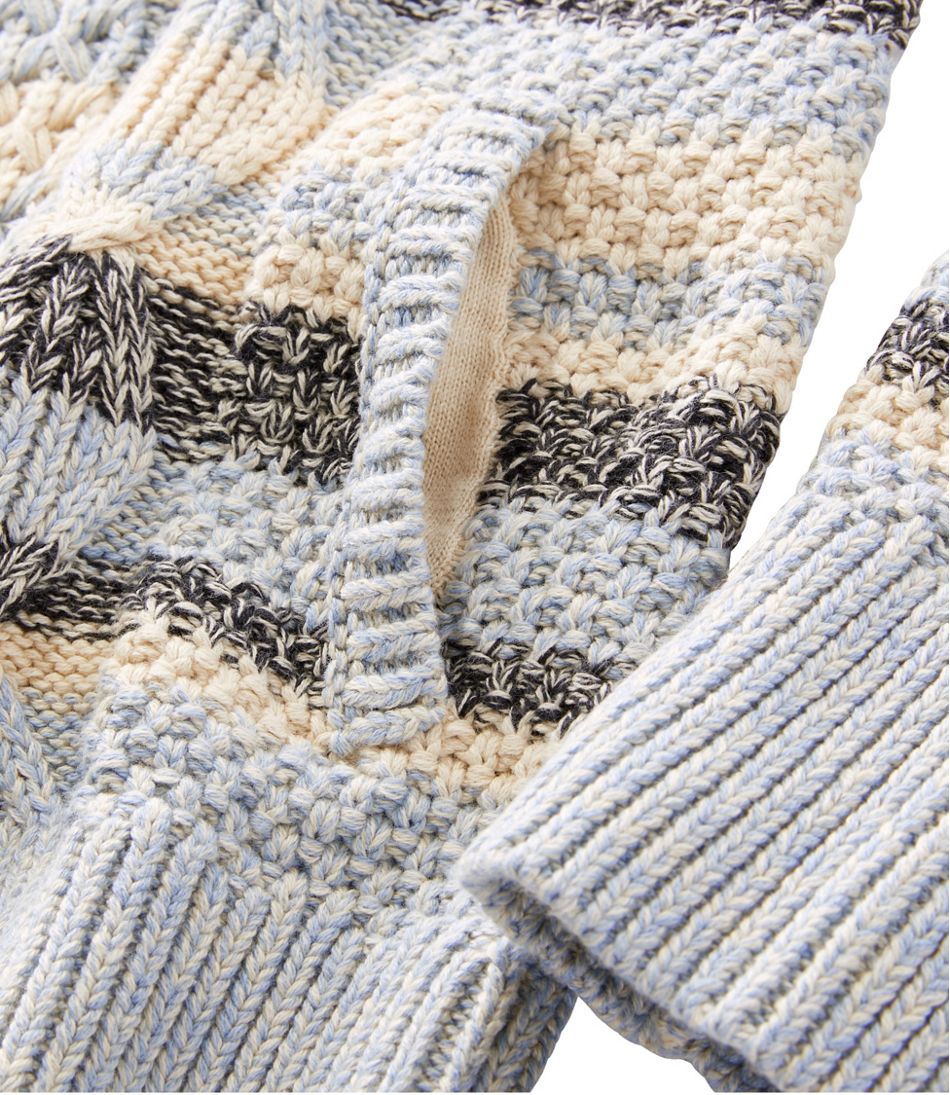 Women's Signature Cotton Funnelneck Sweater, Stripe