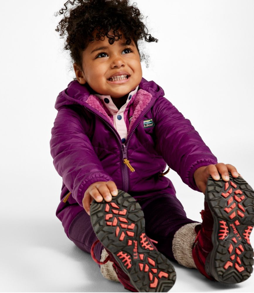 Toddlers' Mountain Bound Reversible Hooded Jacket, Carbon Navy/Soapstone, small image number 5