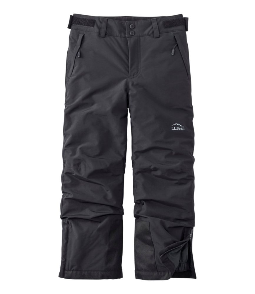 Kids' Waterproof Wildcat Insulated Snow Pants, Black, small image number 1