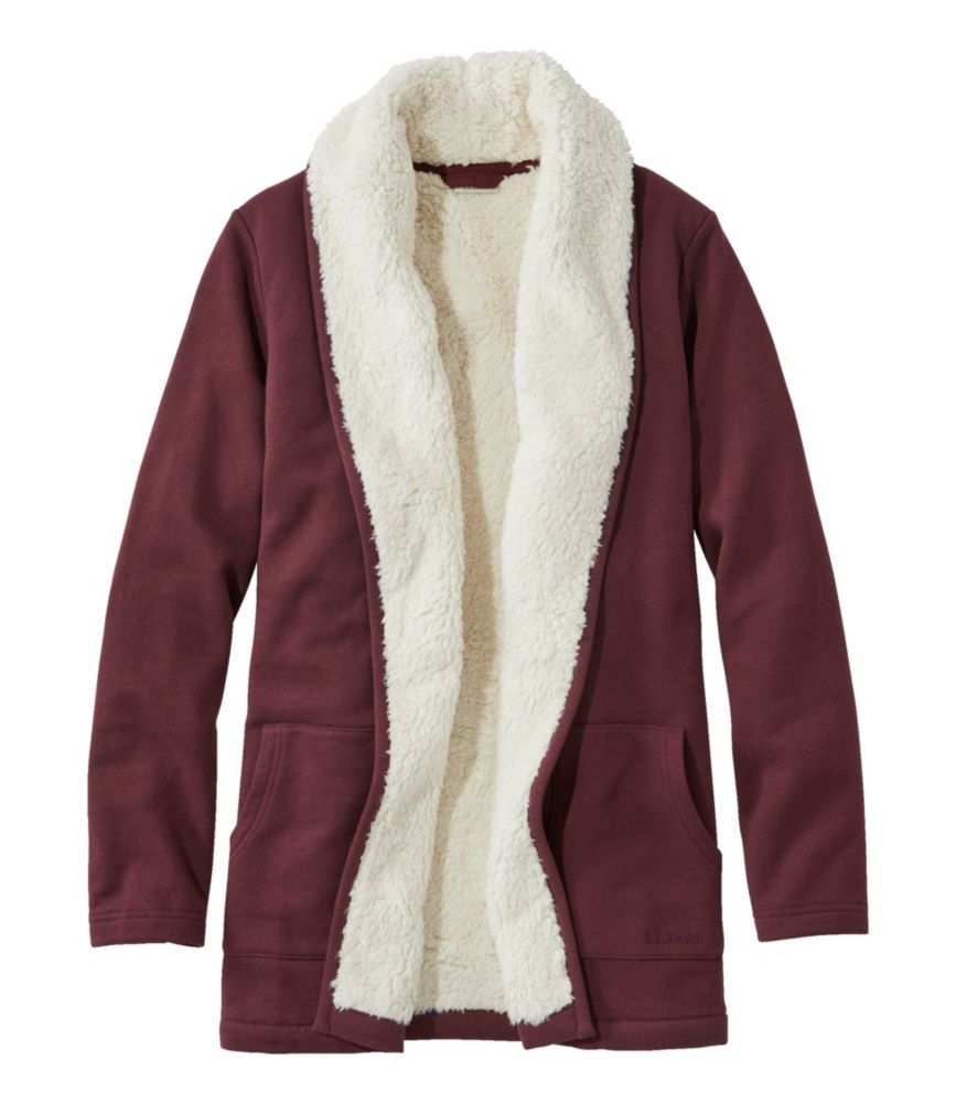 Women's L.L.Bean 1912 Sweatshirt, SherpaLined Cardigan Sweatshirts