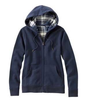 Women's L.L.Bean 1912 Sweatshirt, Flannel-Lined Hoodie