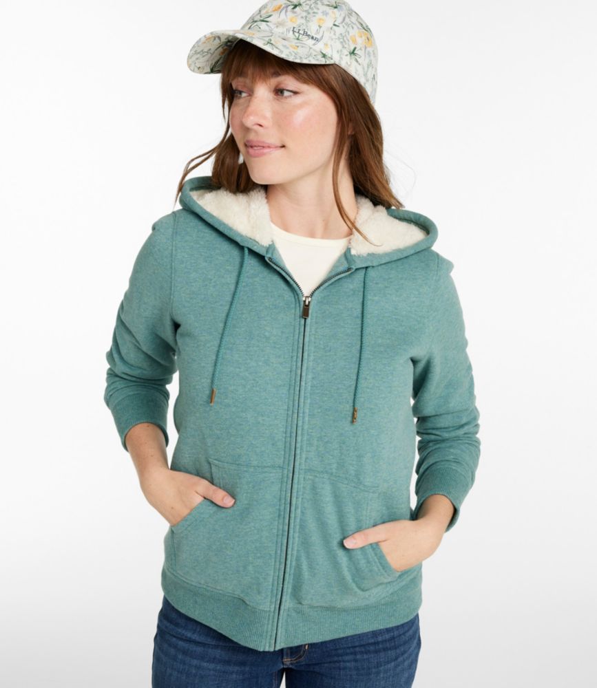 Women's L.L.Bean 1912 Sweatshirt, Sherpa-Lined Hoodie
