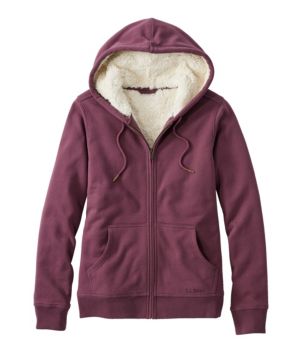 Women's L.L.Bean 1912 Sweatshirt, Sherpa-Lined Hoodie