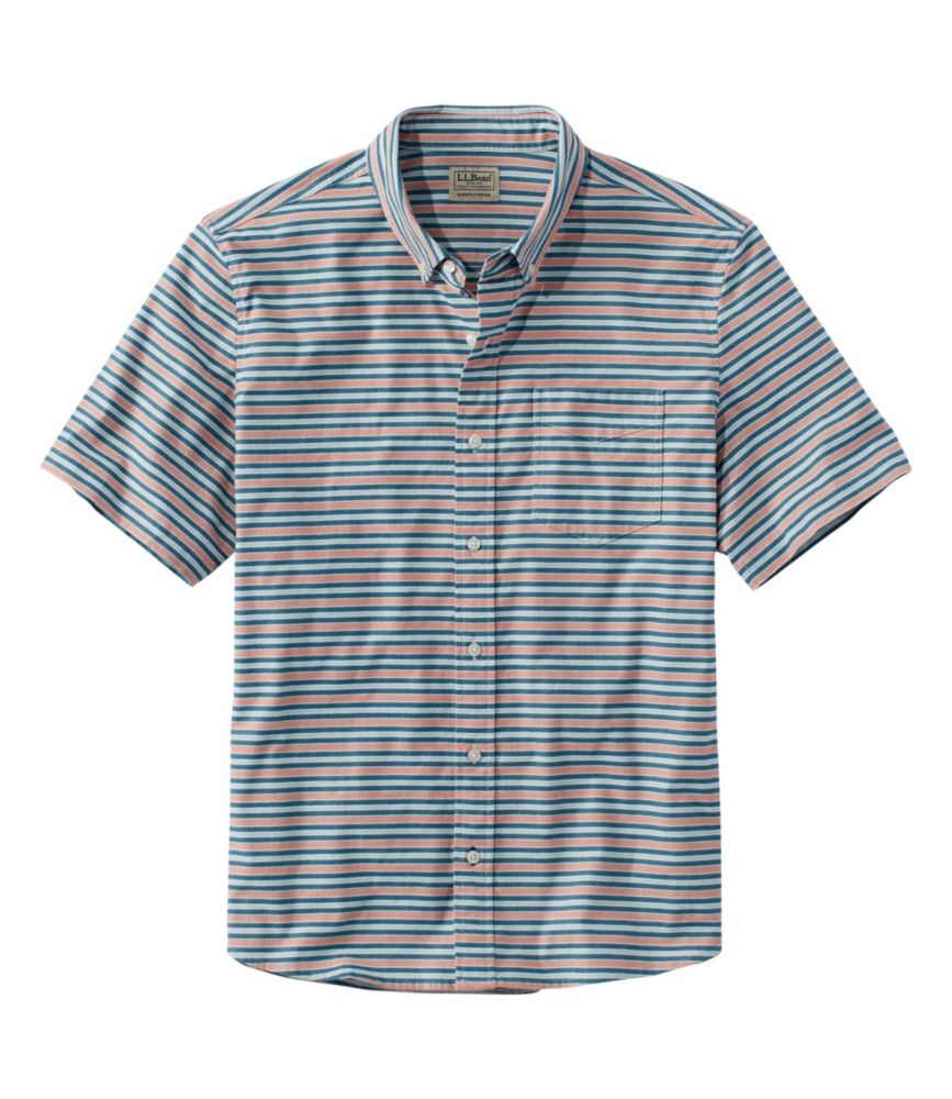 Men's Comfort Stretch Oxford, Slightly Fitted Untucked Fit, Short