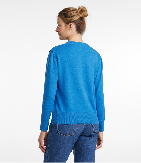 Cotton Cashmere Crewneck Sweater, , large image number 2