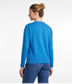 Cotton Cashmere Crewneck Sweater, Raw Indigo Heather, small image number 2