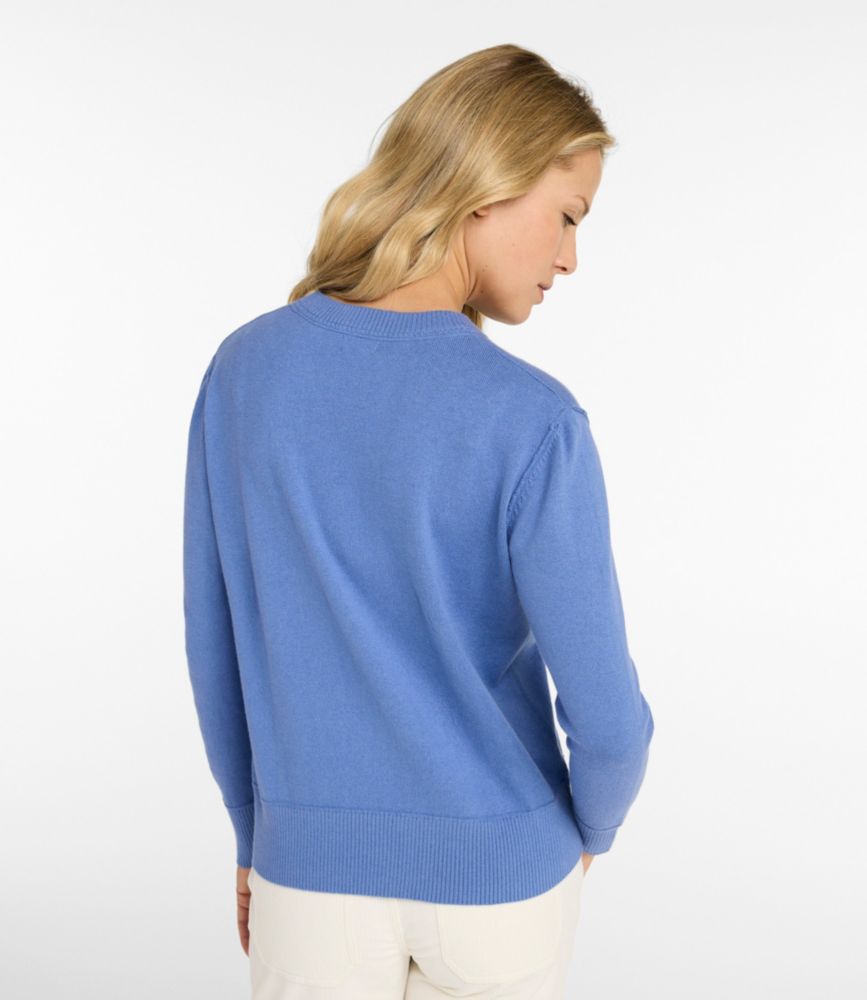 Women's Cotton/Cashmere Sweater, Crewneck