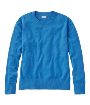 Women's Cotton/Cashmere Sweater, Crewneck