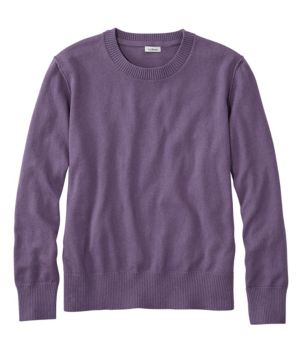 Women's Cotton/Cashmere Sweater, Crewneck