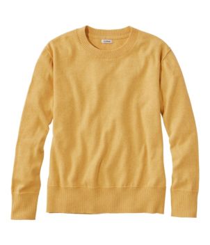 Women's Cotton/Cashmere Sweater, Crewneck