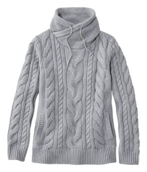 Women's Signature Cotton Fisherman Tunic Sweater, Stripe