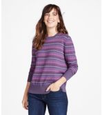 Women's Cotton/Cashmere Sweater, Crewneck Fair Isle