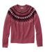  Color Option: Dark Plum Rose Heather Fair Isle, $54.95.