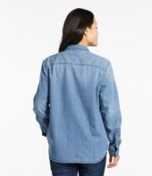 Women's L.L. Bean Heritage Washed Denim Shirt, Long-Sleeve Print at L.L.  Bean