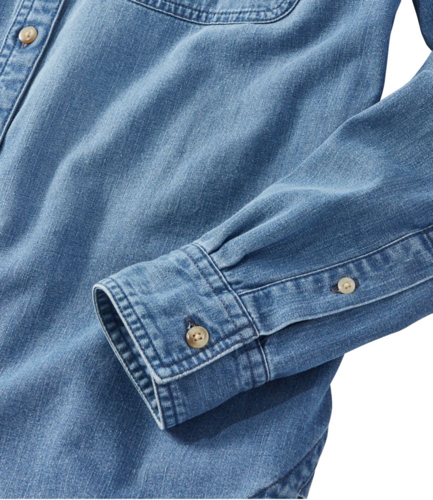 Women's L.L. Bean Heritage Washed Denim Shirt, Lined