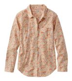 Women's Organic Classic Cotton Shirt, Print, Long-Sleeve