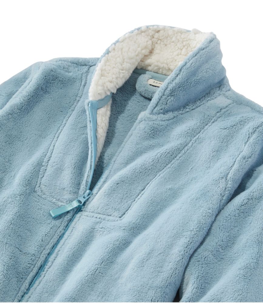 Women's Wicked Plush Robe, Full-Zip, Cream, small image number 5