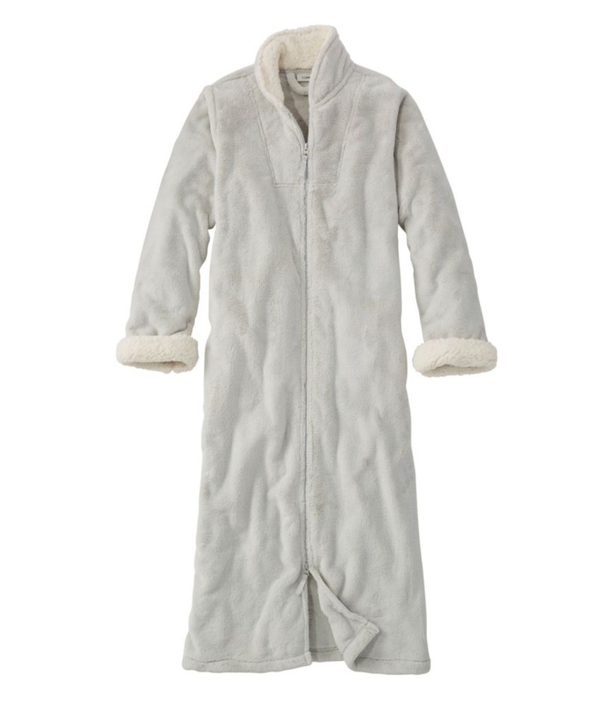 Women's Wicked Plush Robe, Full-Zip, Silver Moon, small image number 1