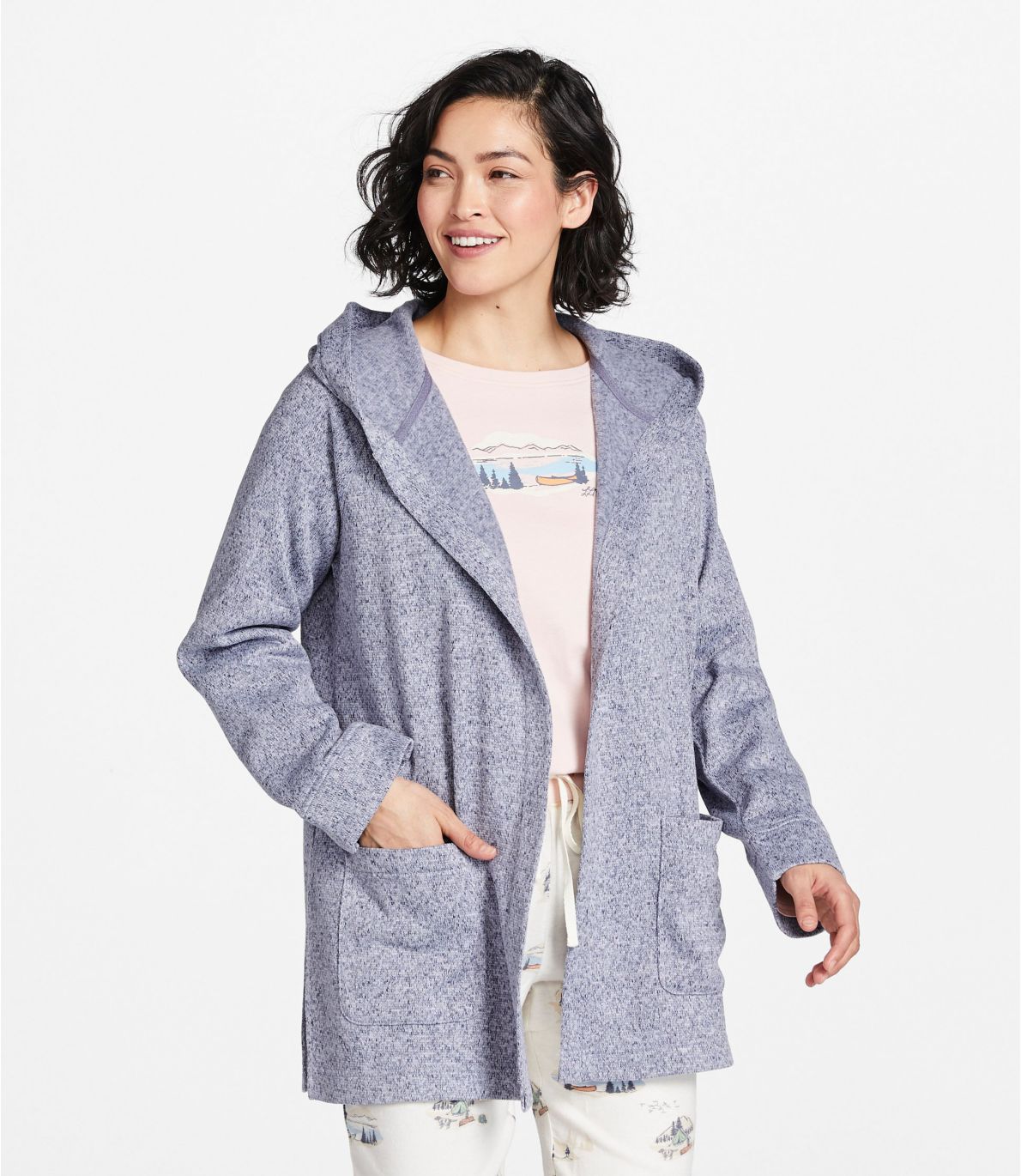 Women's Lightweight Sweater Fleece Cardigan at L.L. Bean