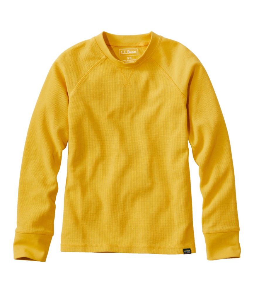 Kids' Unshrinkable Mini-Waffle Shirt, Long-Sleeve, , small image number 1