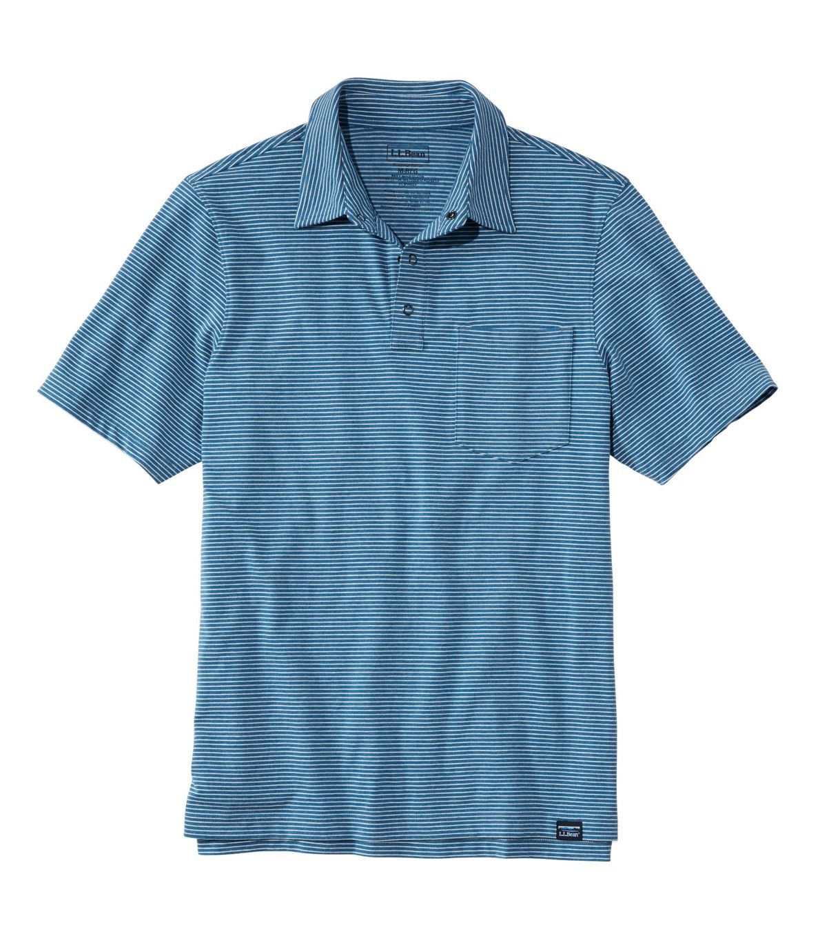 Men's Allagash Pima Cotton Blend Polo Shirt, Short-Sleeve, Stripe