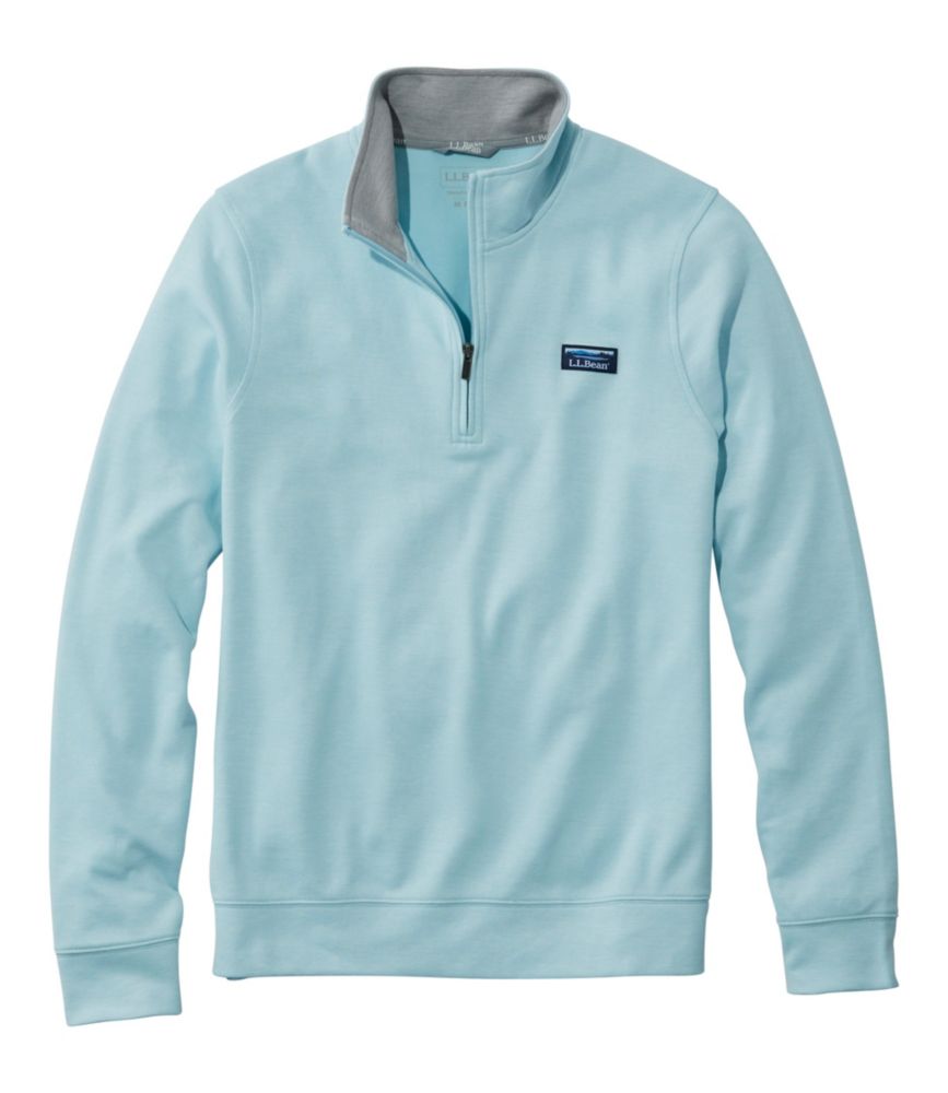 Men's Comfort Stretch Piqué Quarter Zip Pullover, Long-Sleeve